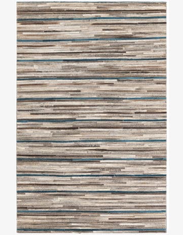 3' 10 x 6' Cowhide Leather Rug