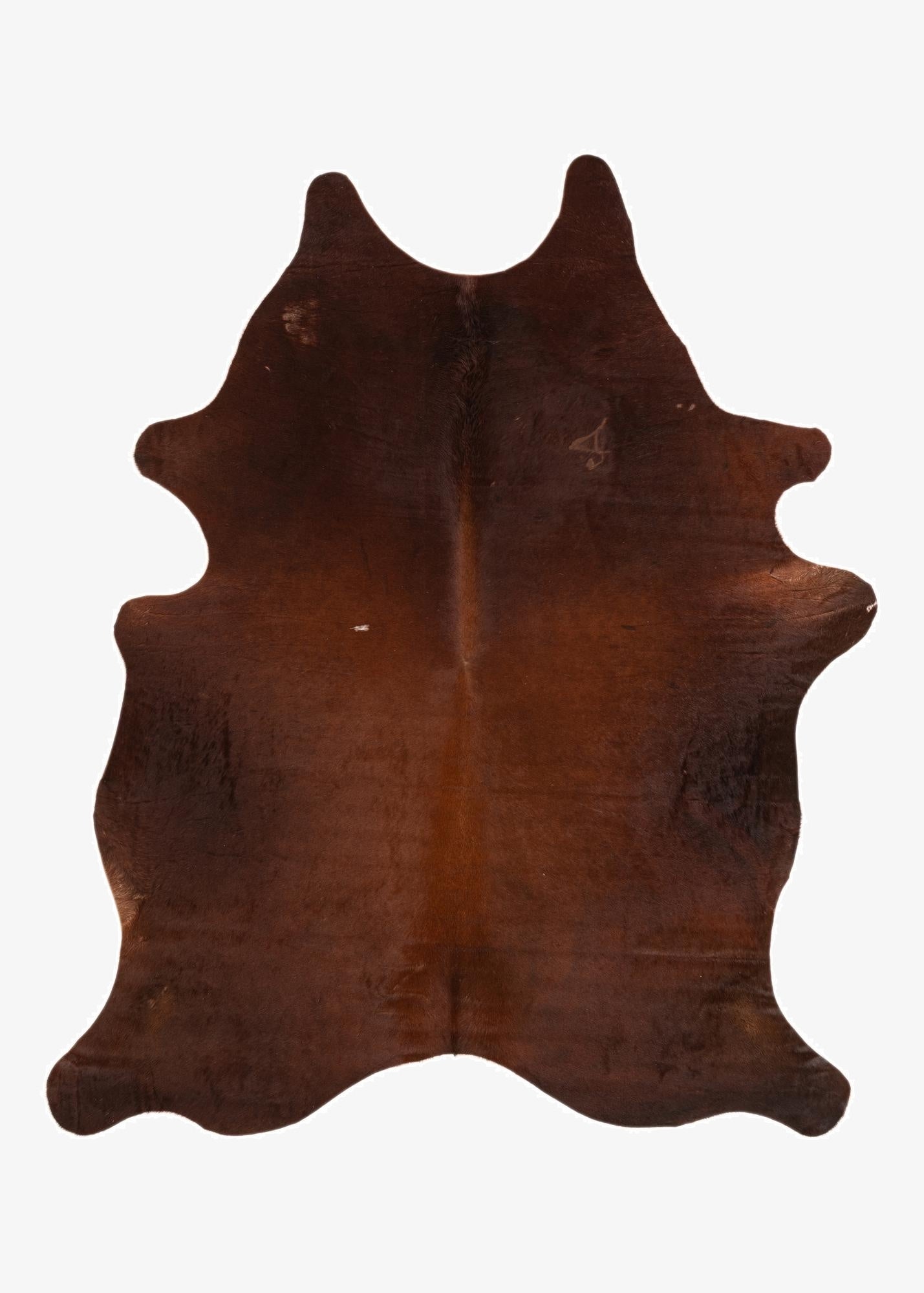 5' 9 x 7' Cowhide Leather Rug