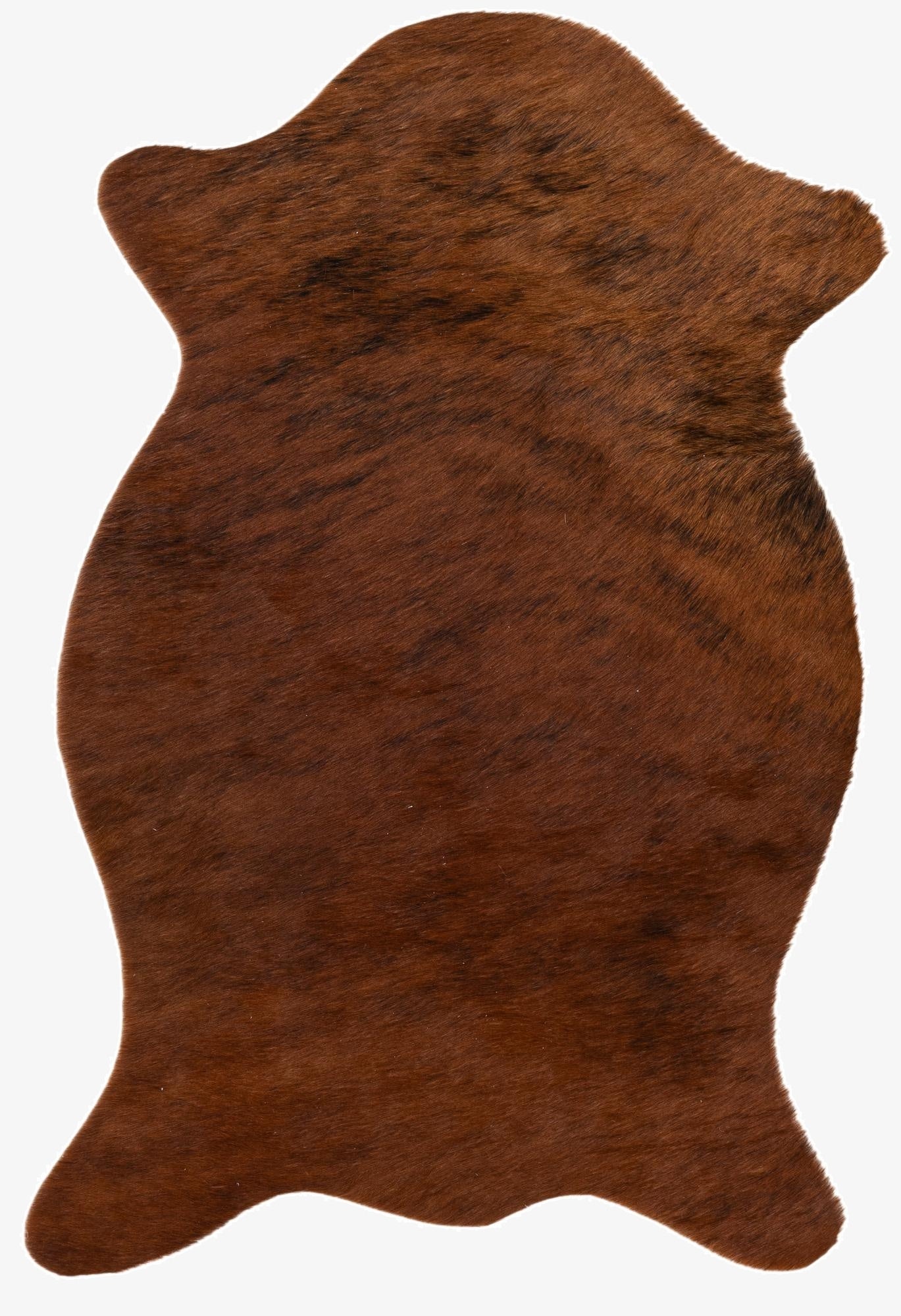 1' 8 x 2' 6 Cowhide Leather Rug