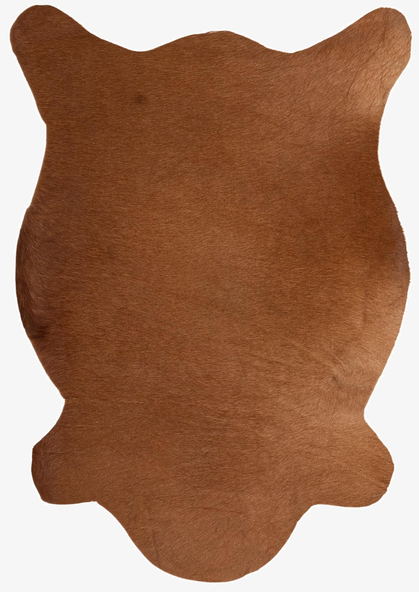 2' 2 x 2' 11 Cowhide Leather Rug