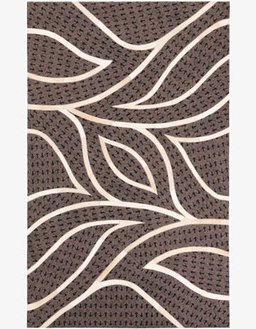 5' x 8' Cowhide Leather Rug