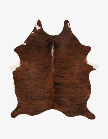 5' 1 x 5' 11 Cowhide Leather Rug