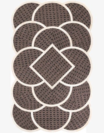 5' x 8' Cowhide Leather Rug