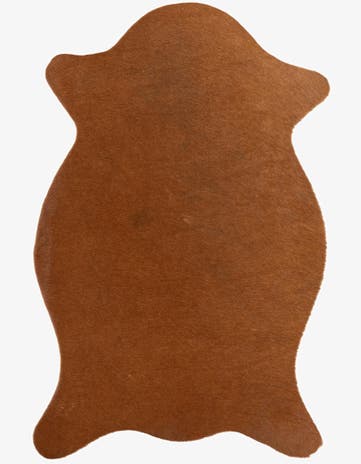 1' 8 x 2' 7 Cowhide Leather Rug