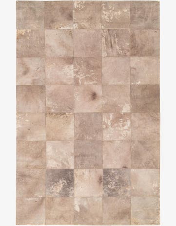 5' x 7' 10 Cowhide Leather Rug