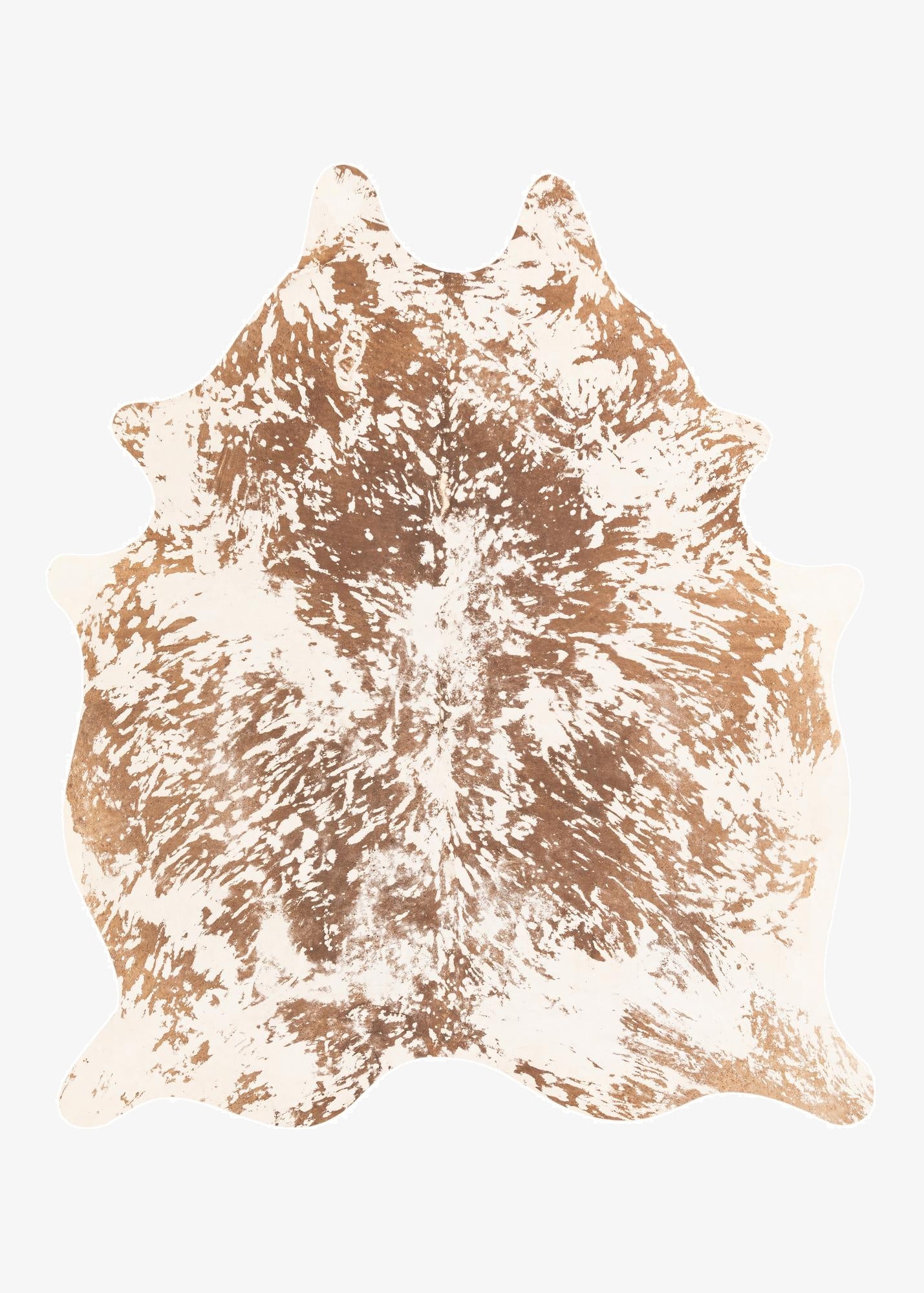 6' 7 x 7' 7 Cowhide Leather Rug