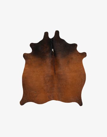 4' 4 x 5' 1 Cowhide Leather Rug