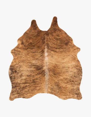 4' 8 x 5' 4 Cowhide Leather Rug
