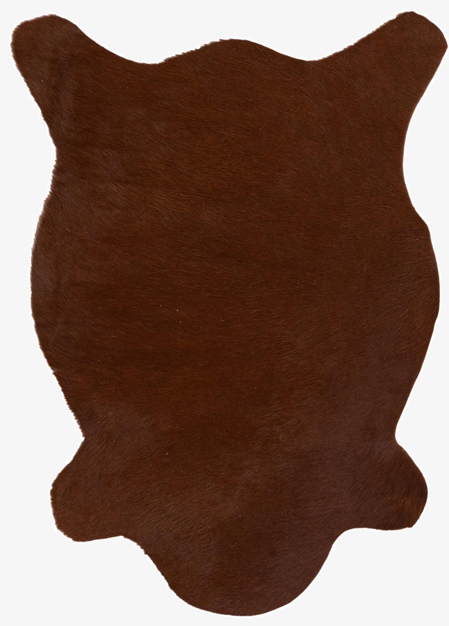 2' 2 x 2' 11 Cowhide Leather Rug