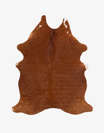 5' x 6' Cowhide Leather Rug