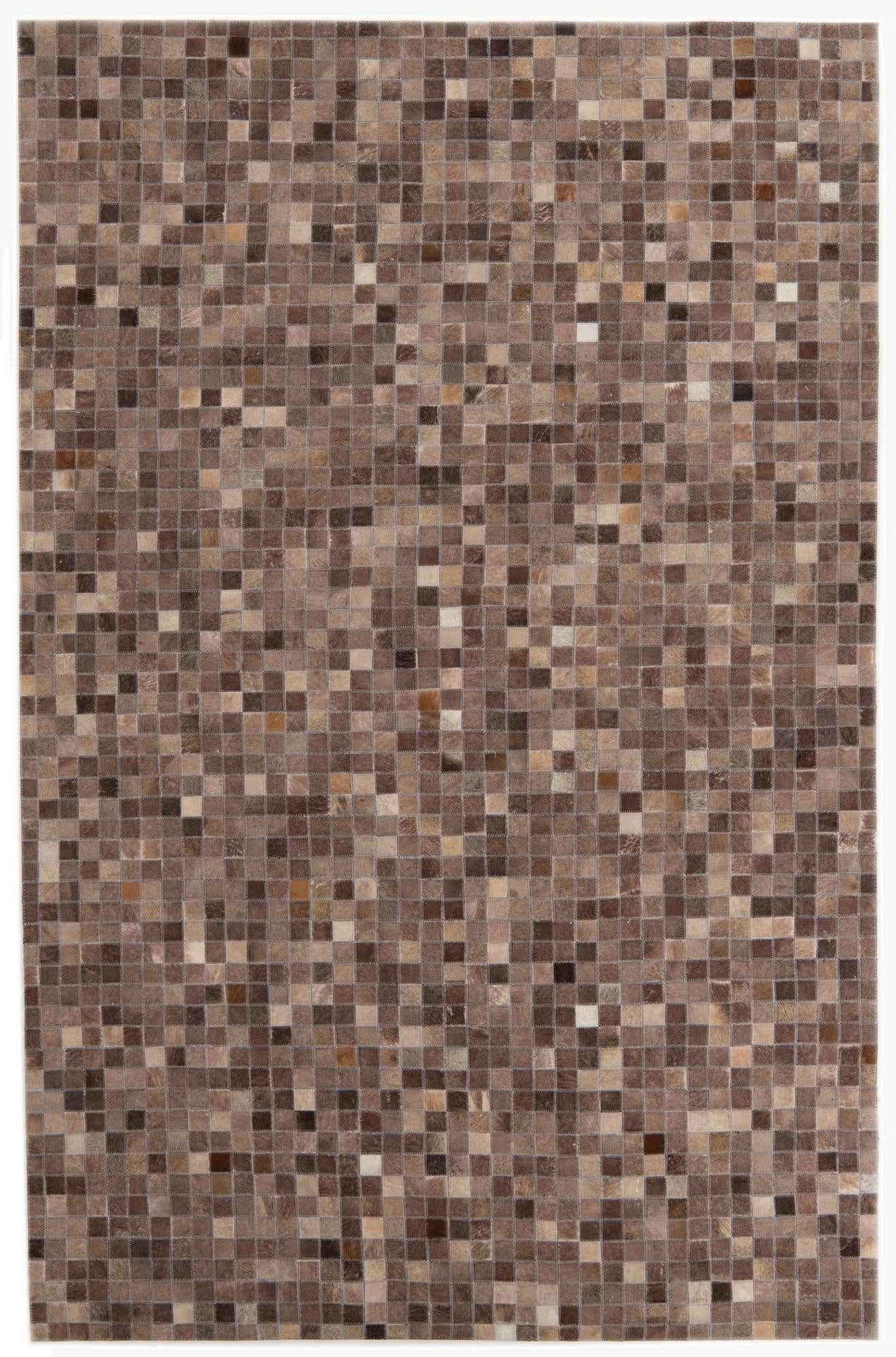 5' x 8' Cowhide Leather Rug
