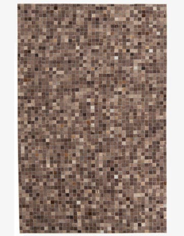 5' x 8' Cowhide Leather Rug