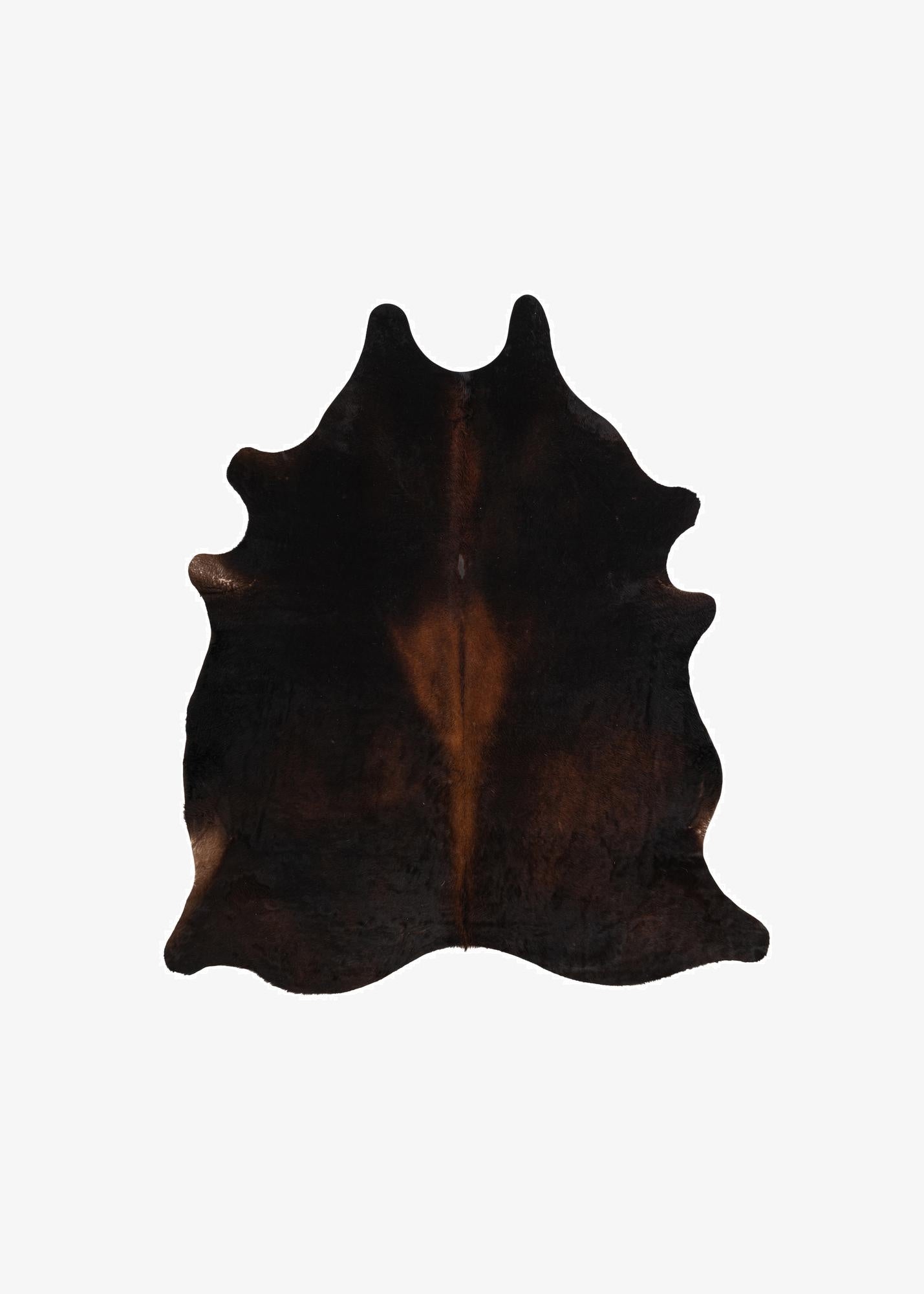 6' 6 x 7' 4 Cowhide Leather Rug