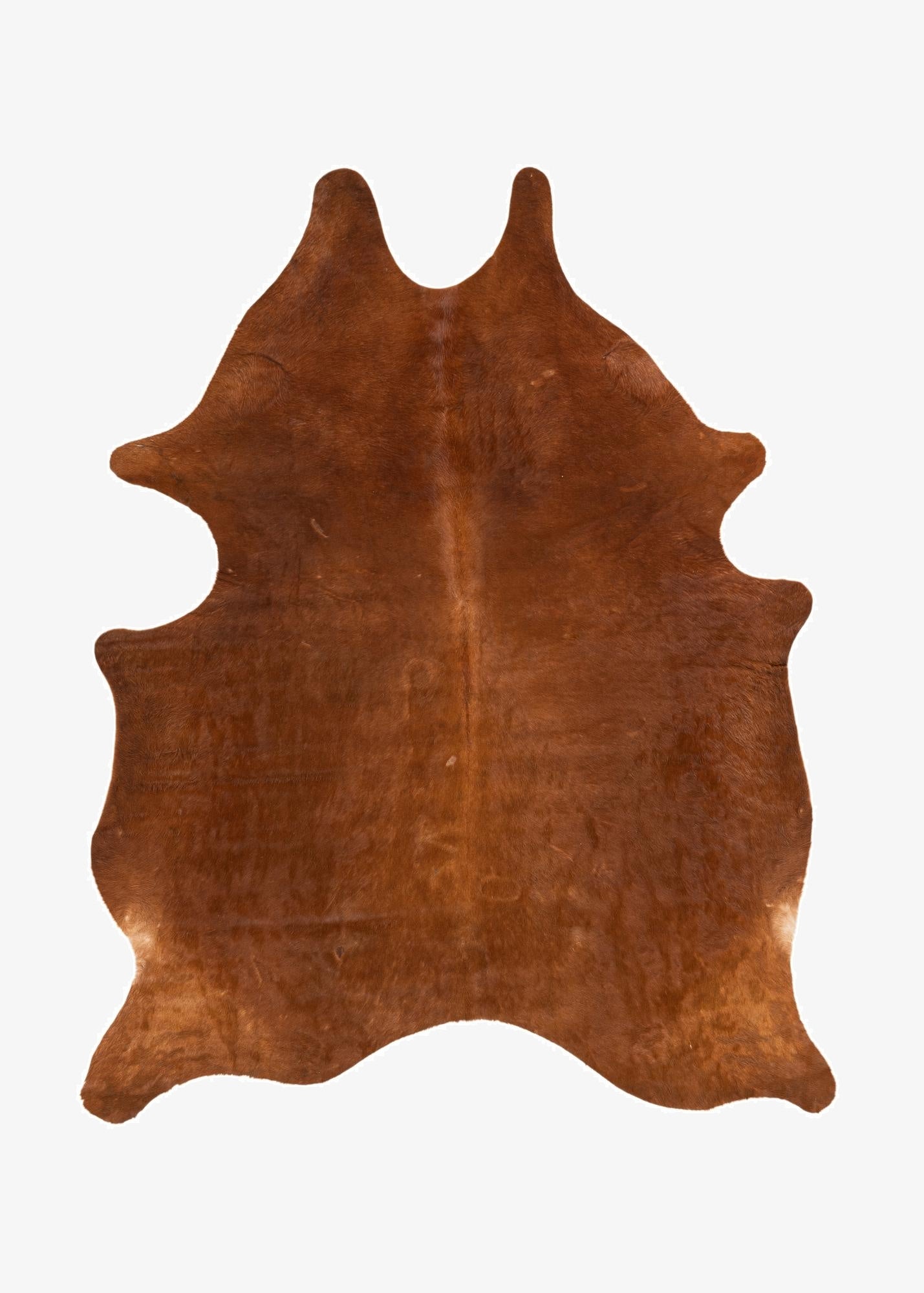 5' 8 x 7' 1 Cowhide Leather Rug