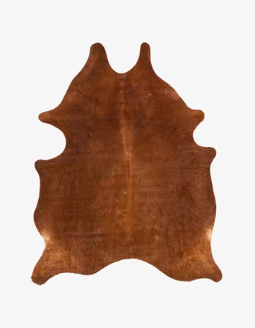 5' 8 x 7' 1 Cowhide Leather Rug