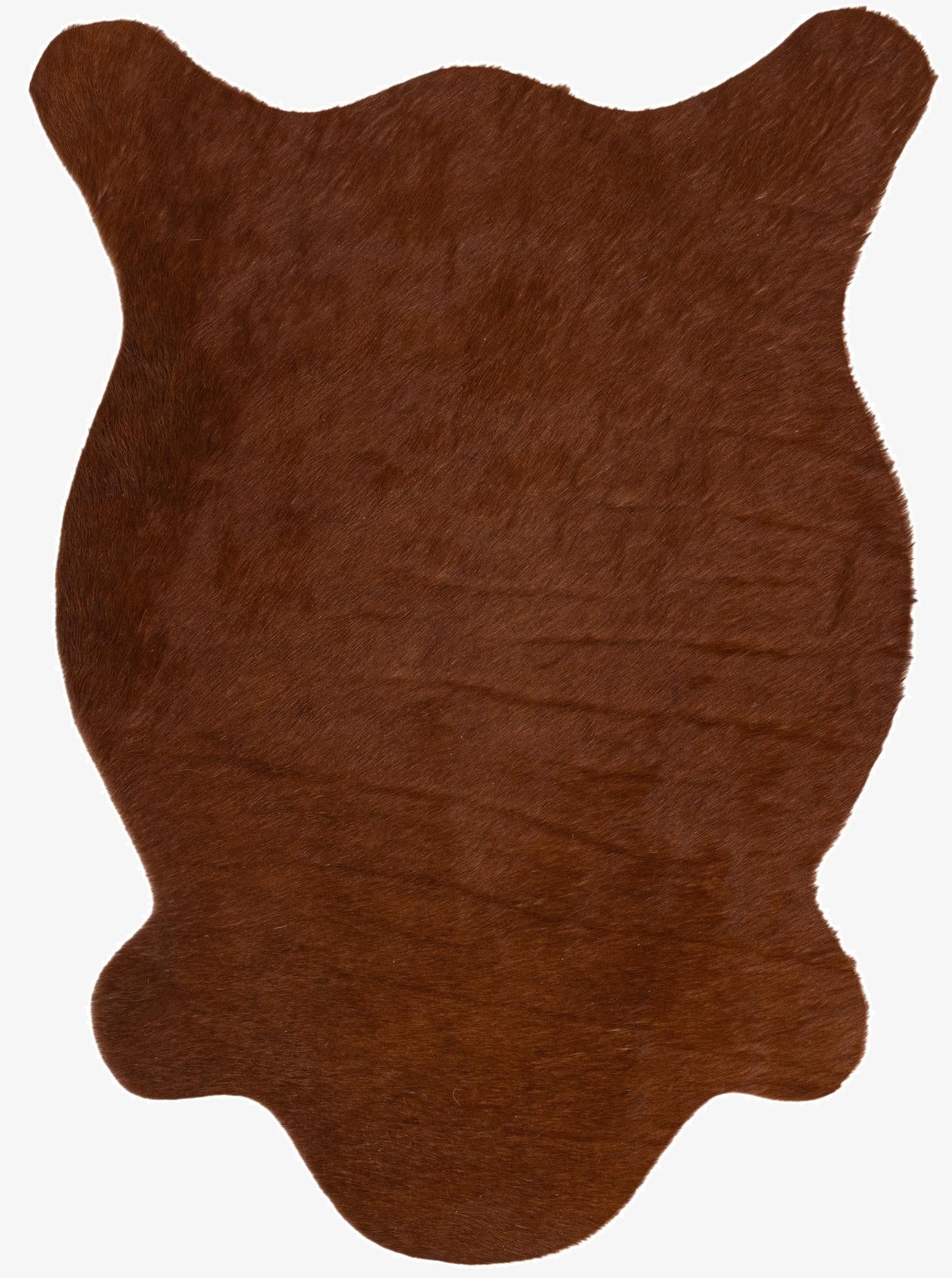 2' 2 x 2' 11 Cowhide Leather Rug