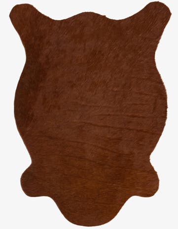 2' 2 x 2' 11 Cowhide Leather Rug
