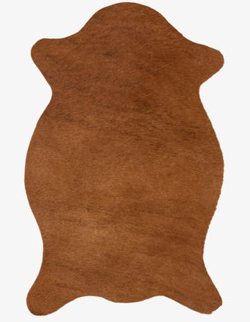 1' 7 x 2' 5 Cowhide Leather Rug