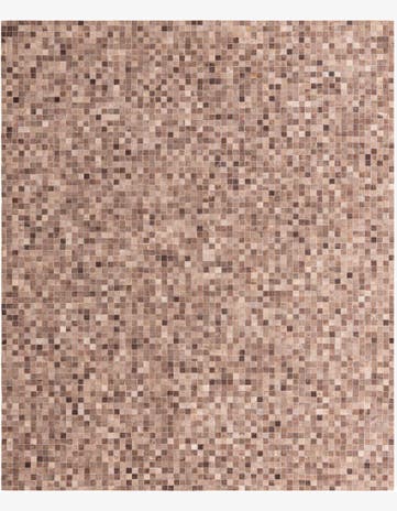 8' 4 x 10' Cowhide Leather Rug