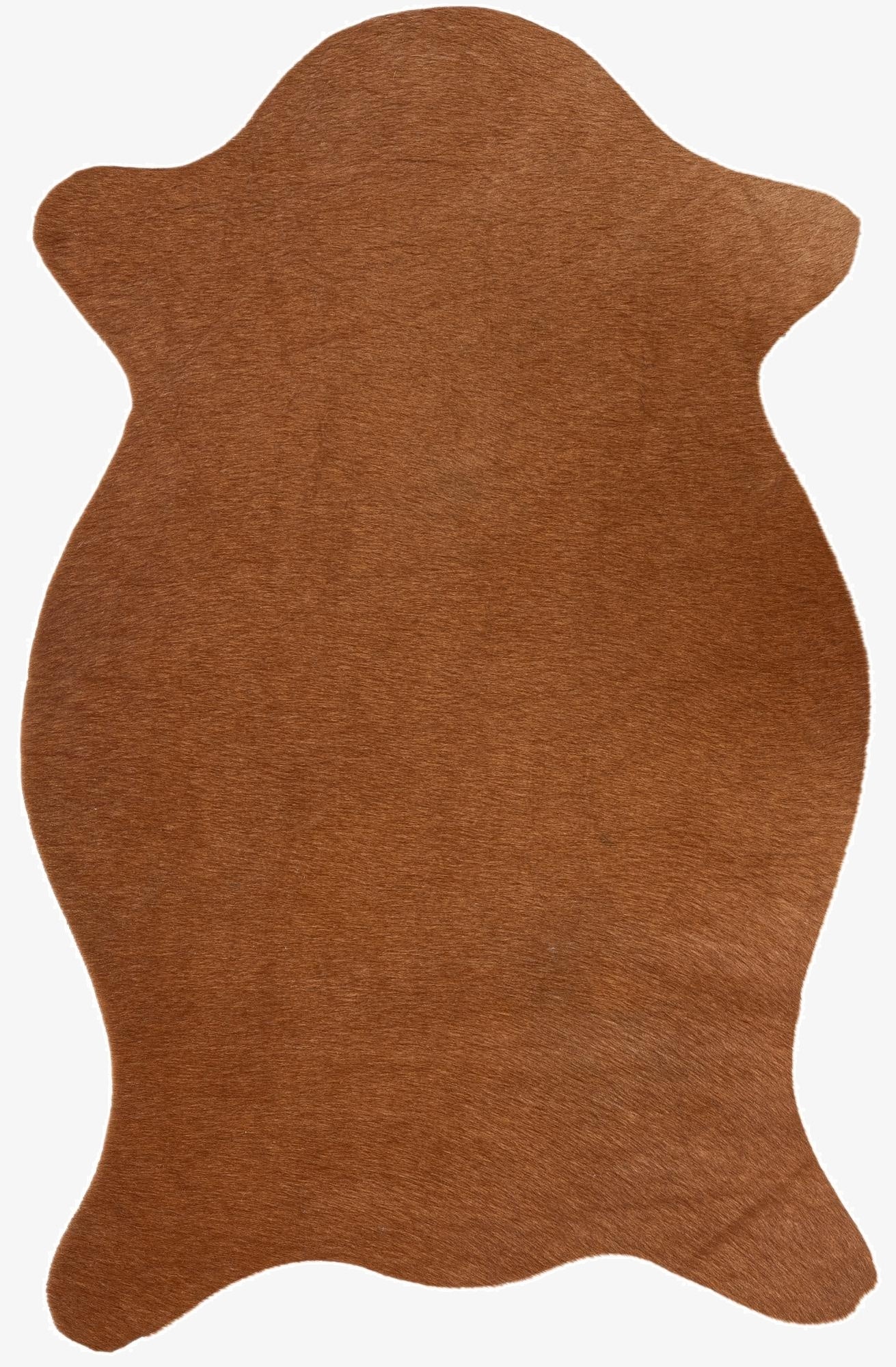 1' 8 x 2' 7 Cowhide Leather Rug