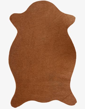 1' 8 x 2' 7 Cowhide Leather Rug