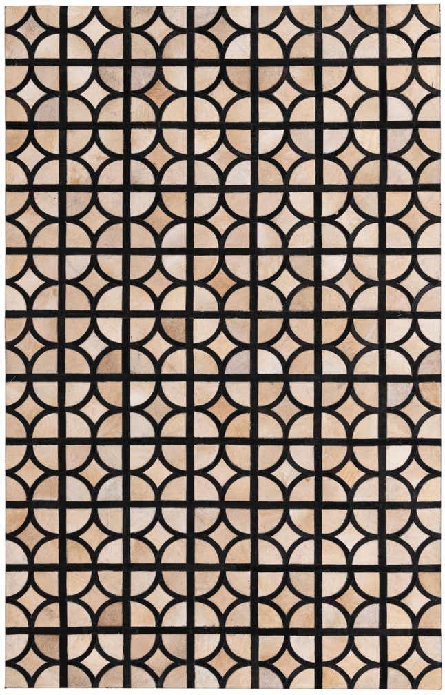 5' x 7' 8 Cowhide Rug
