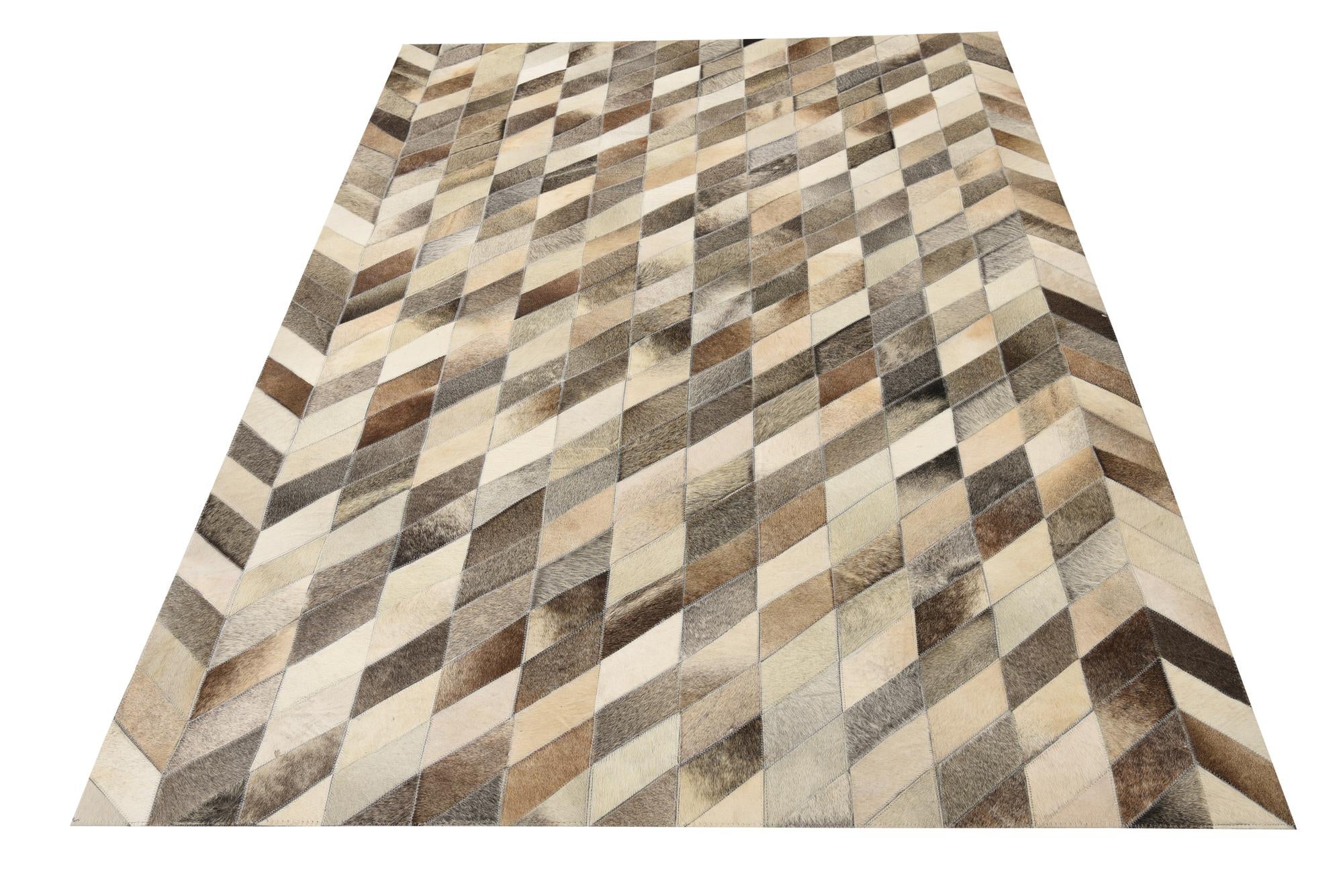 4' 9 x 6' 10 Cowhide Rug