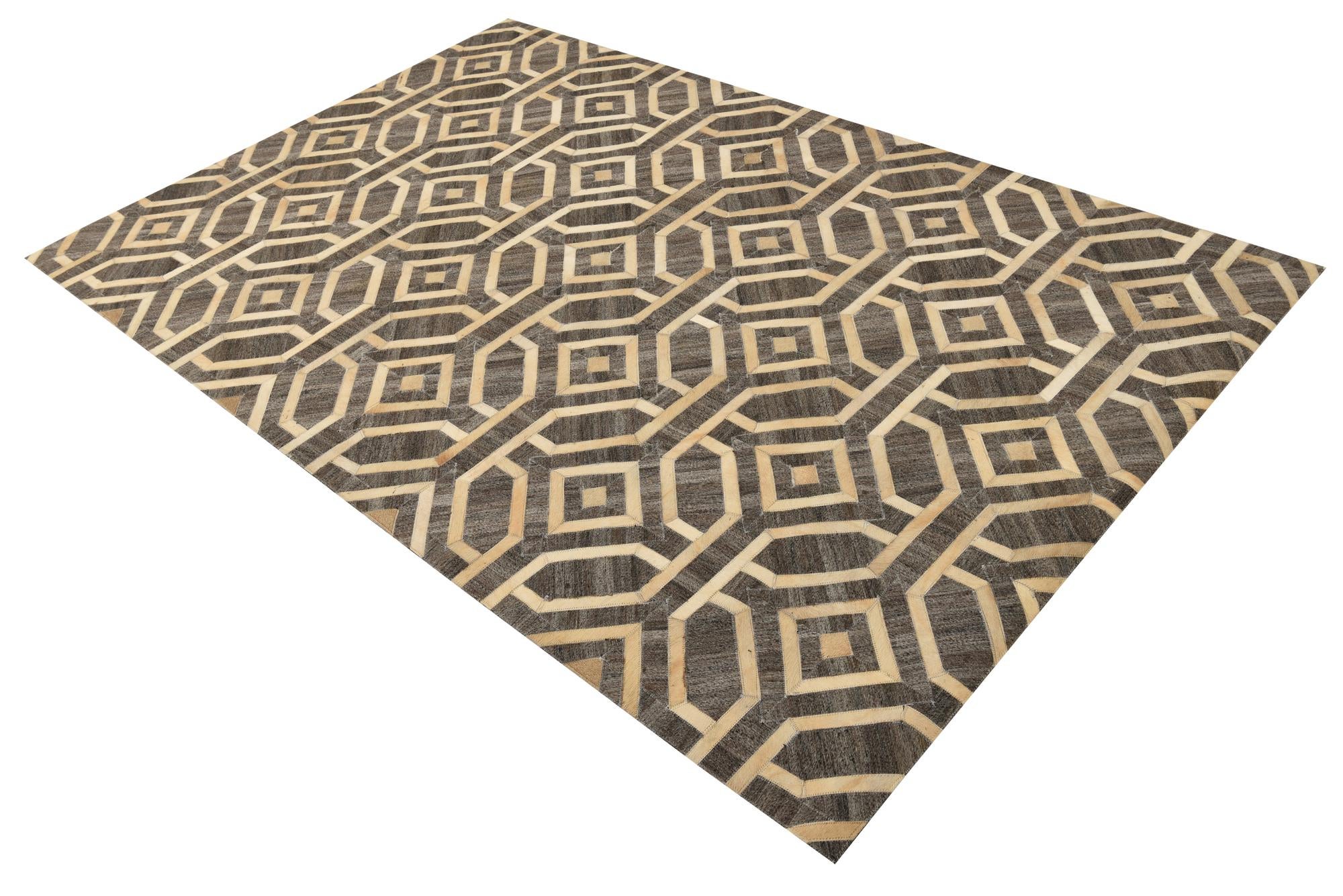 5' x 7' 8 Cowhide Rug