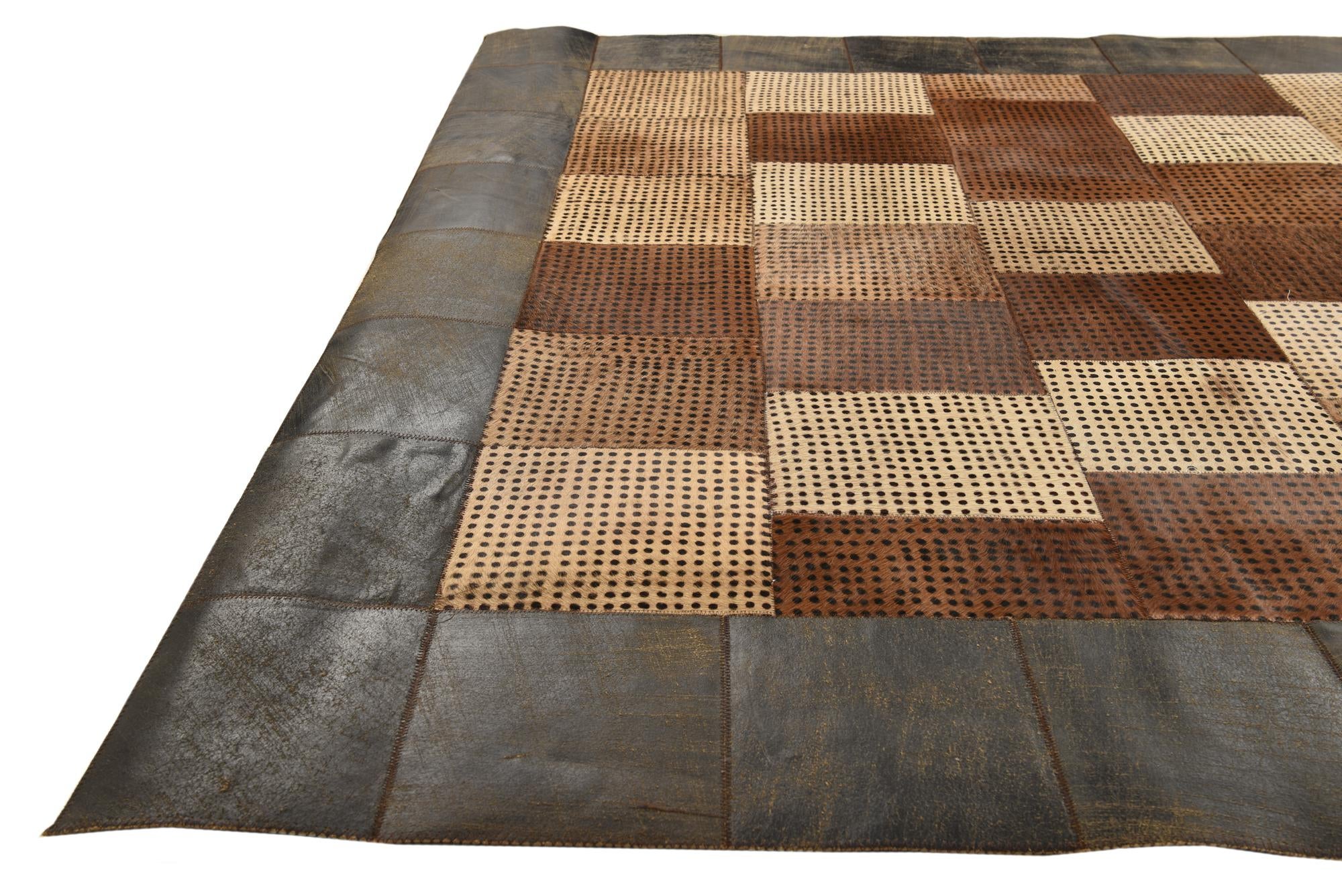 5' 3 x 8' 5 Cowhide Rug