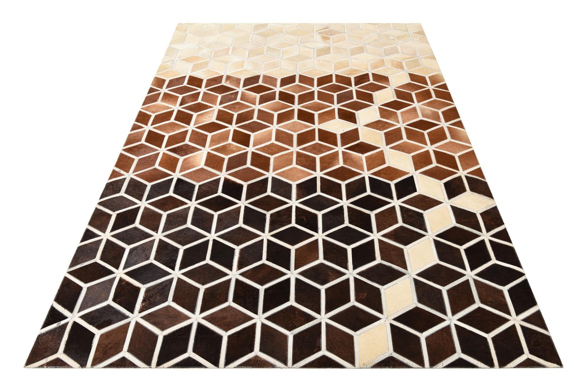 5' 2 x 7' 10 Cowhide Rug