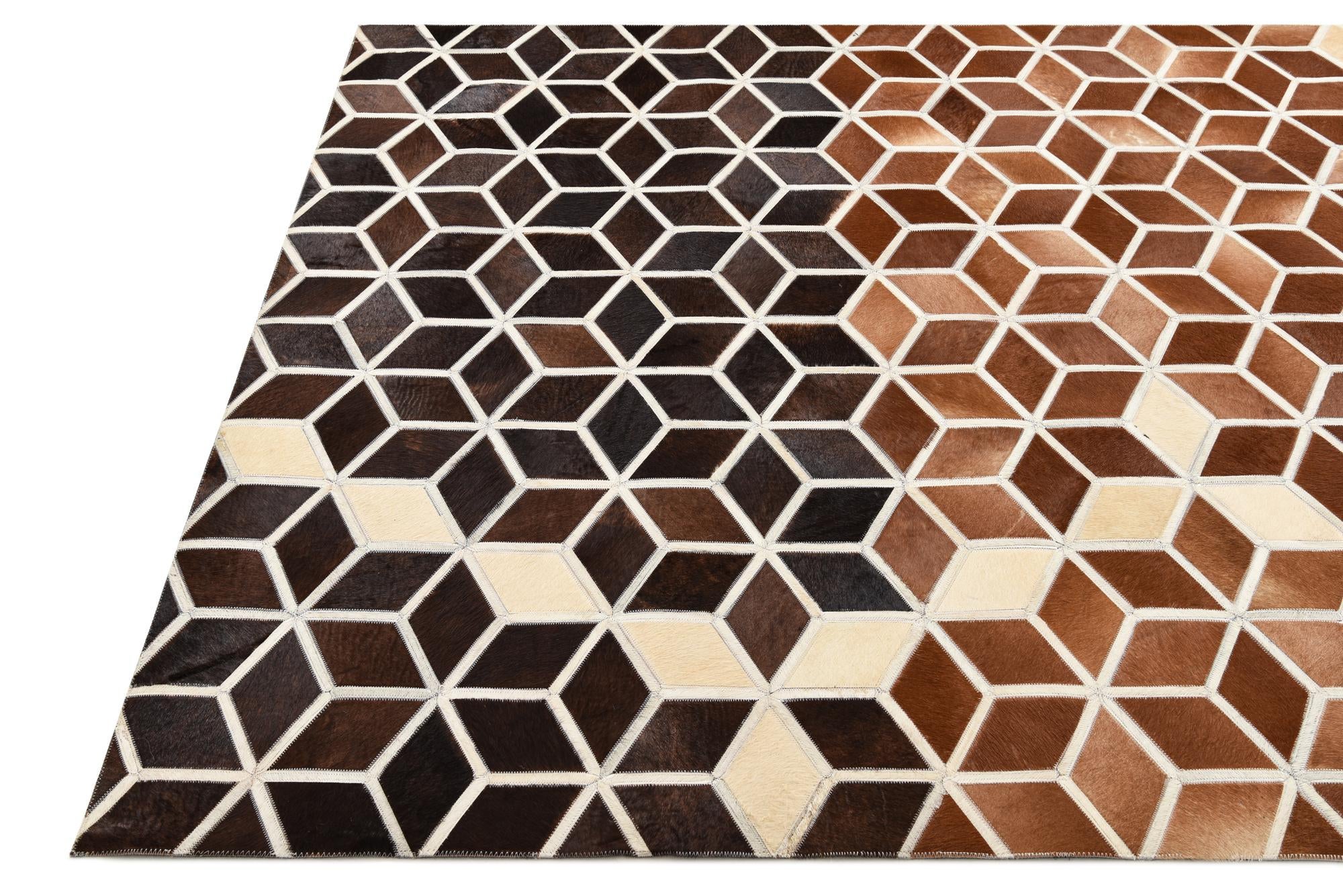 5' 2 x 7' 10 Cowhide Rug