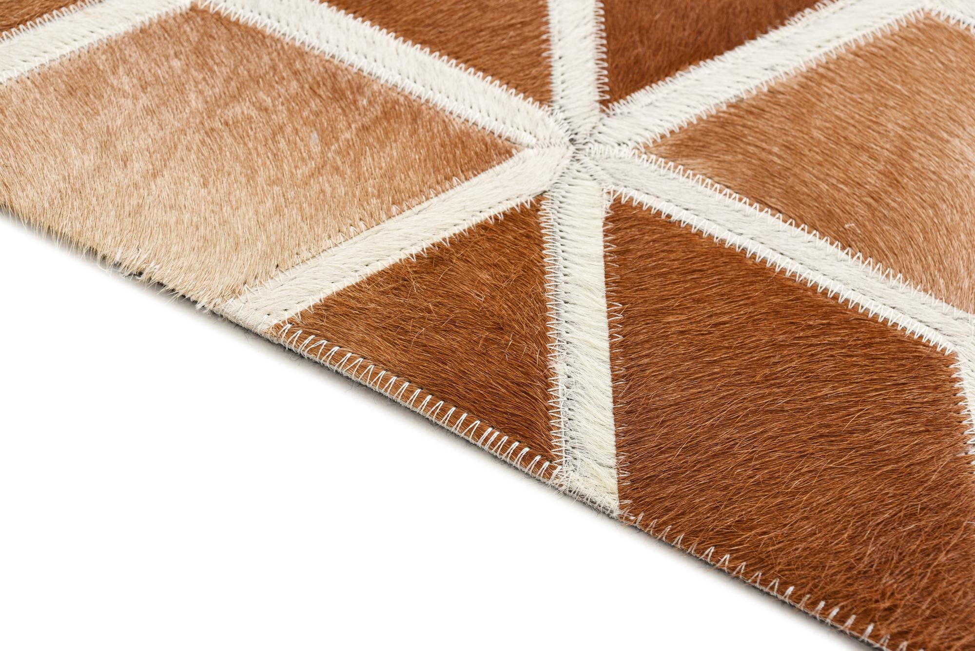 5' 2 x 7' 10 Cowhide Rug