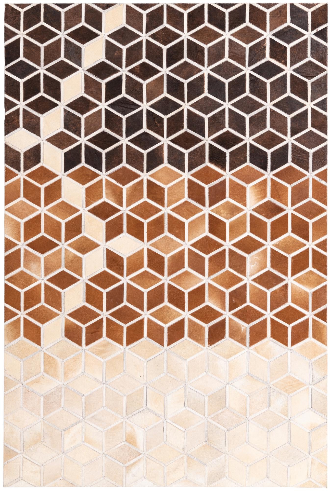 5' 2 x 7' 10 Cowhide Rug