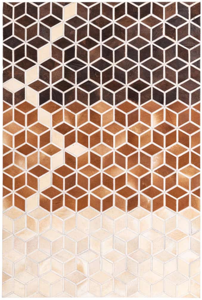 5' 2 x 7' 10 Cowhide Rug