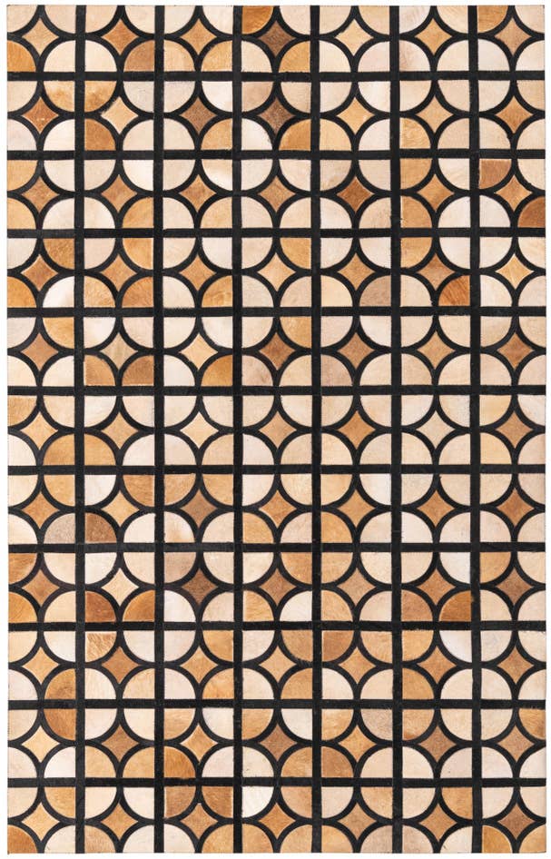 Detail image of 5' x 7' 10 Cowhide Rug