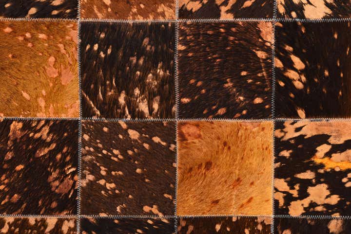 4' 10 x 7' 9 Cowhide Rug