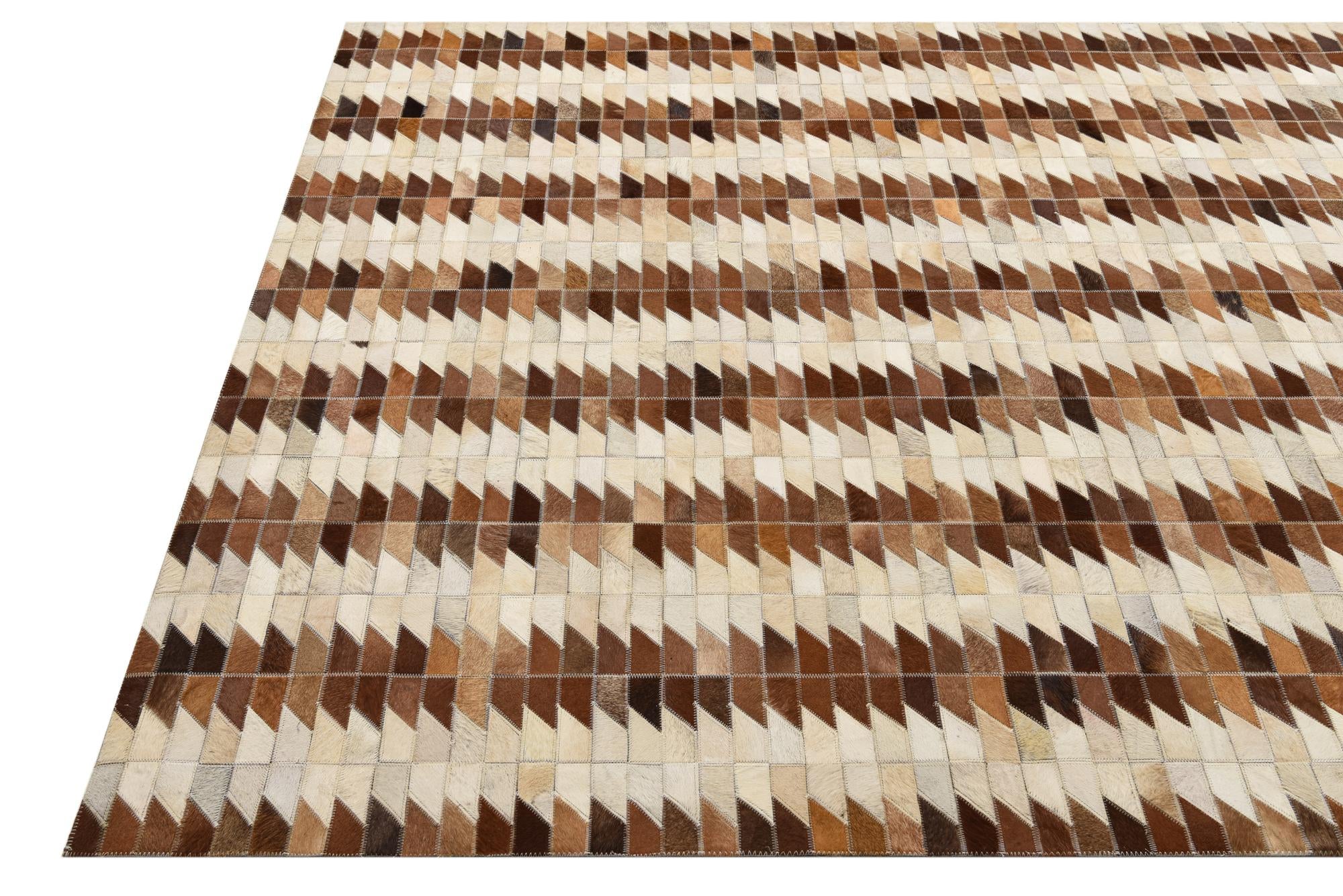 5' 4 x 7' 5 Cowhide Rug