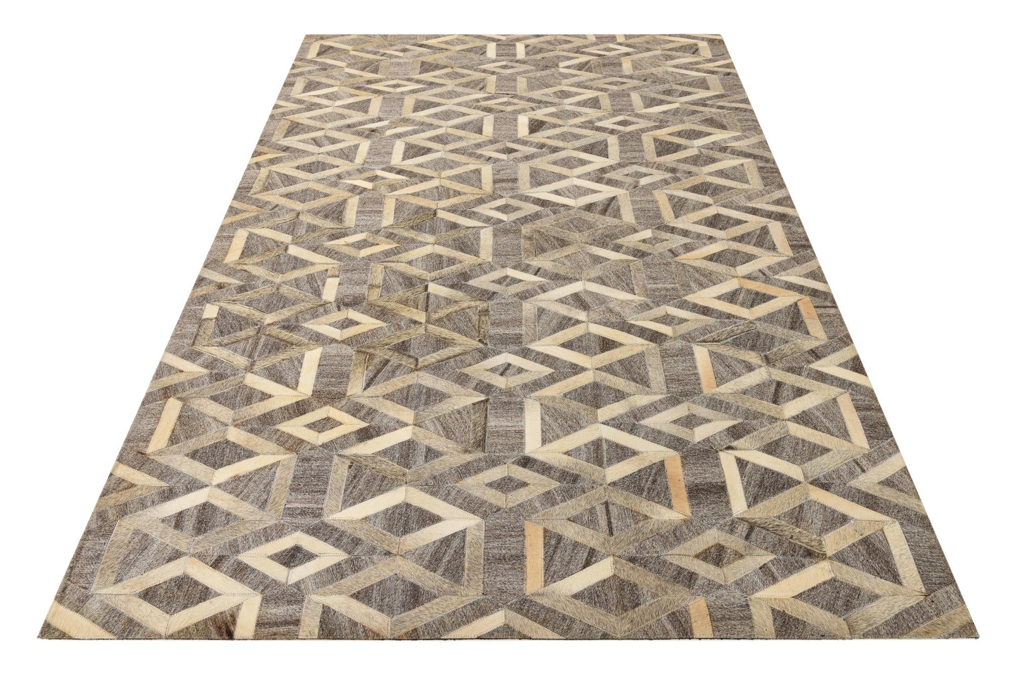 5' 1 x 7' 10 Cowhide Rug