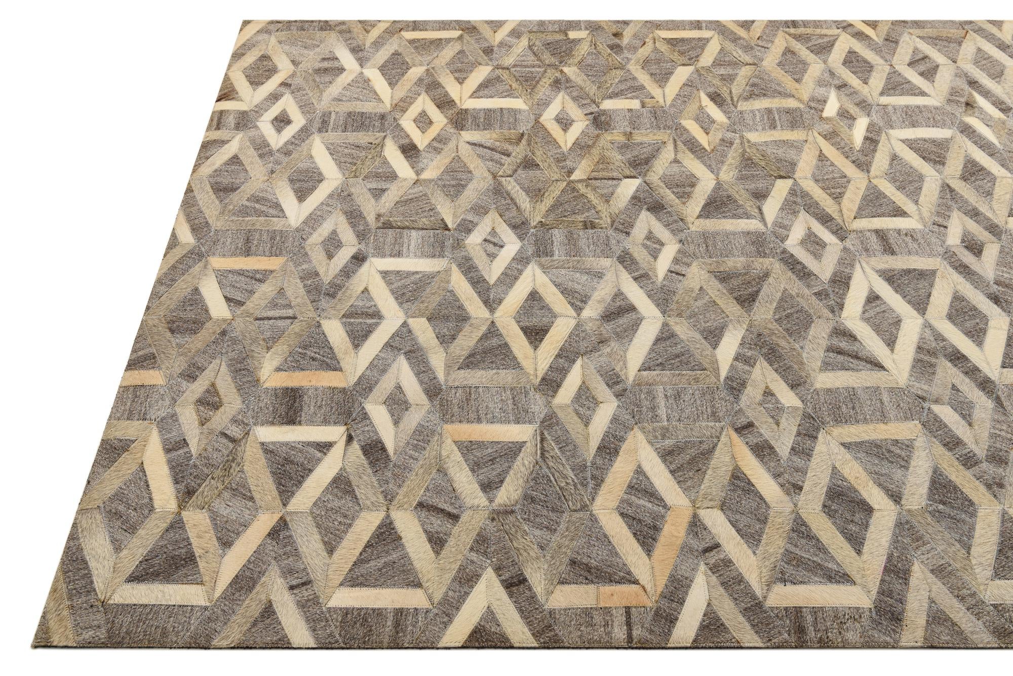 5' 1 x 7' 10 Cowhide Rug