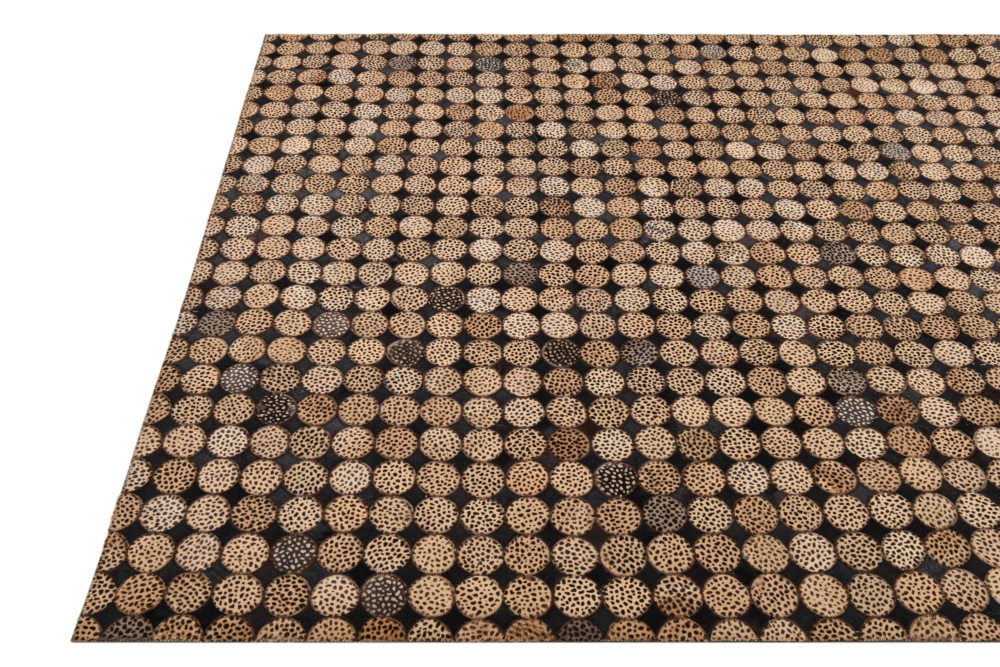 5' 1 x 7' 6 Cowhide Rug