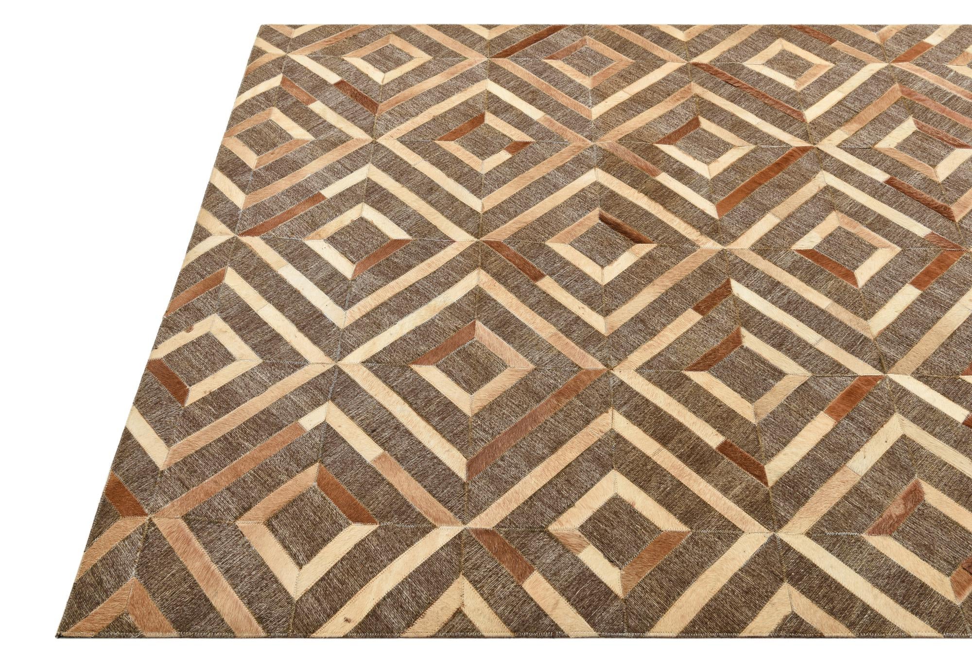 4' 10 x 7' 9 Cowhide Rug