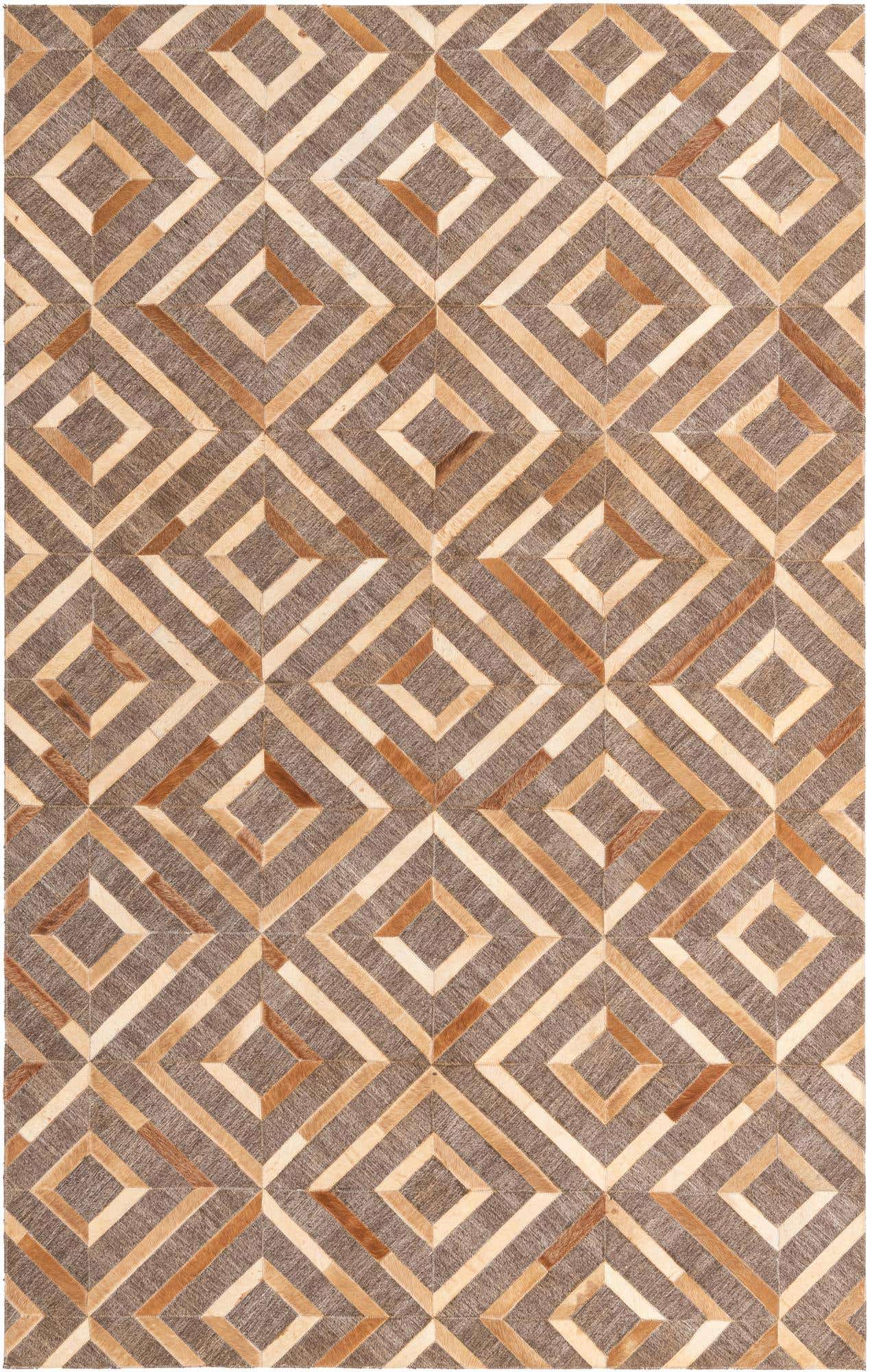 4' 10 x 7' 9 Cowhide Rug