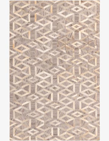 5' 1 x 7' 10 Cowhide Rug