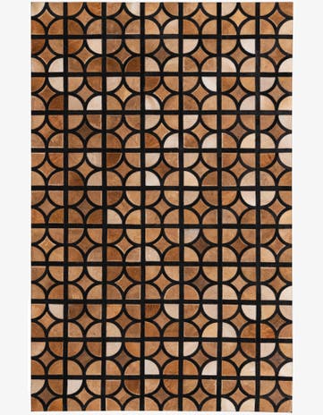 5' x 7' 10 Cowhide Rug