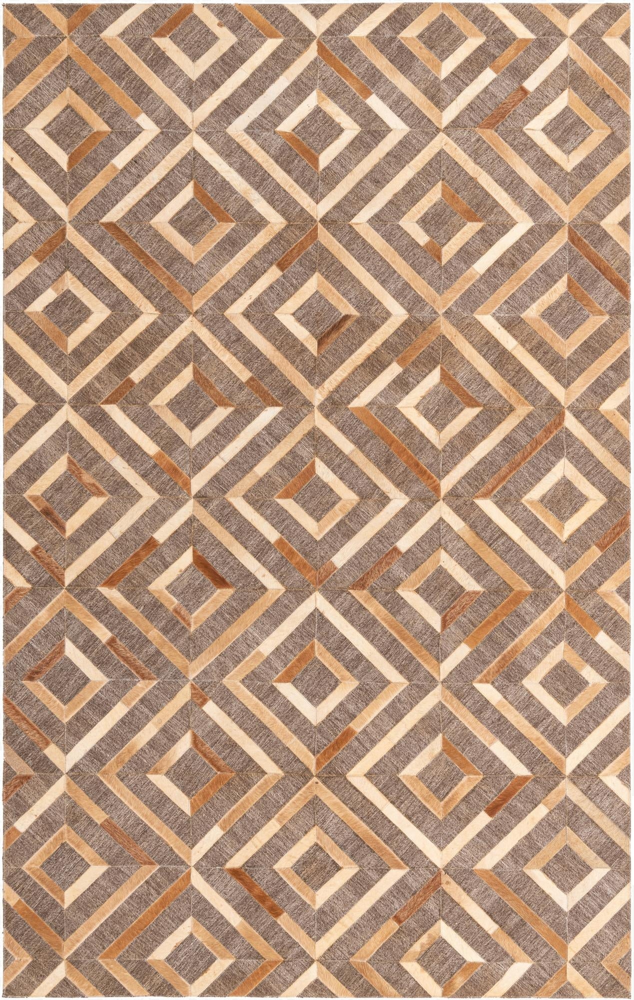 4' 10 x 7' 9 Cowhide Rug