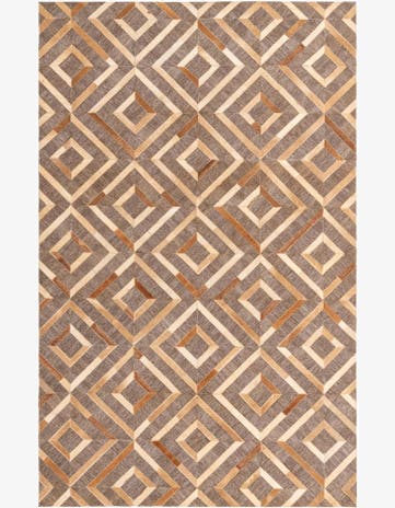 4' 10 x 7' 9 Cowhide Rug