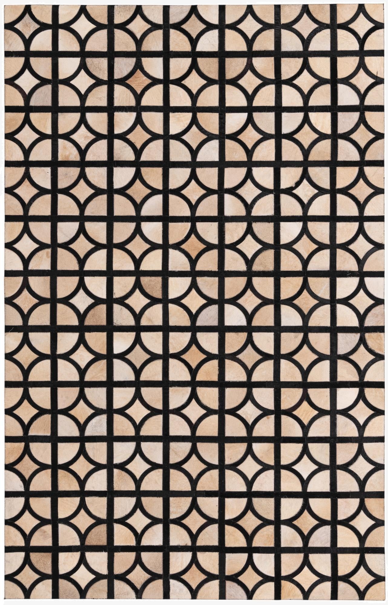 5' x 7' 8 Cowhide Rug