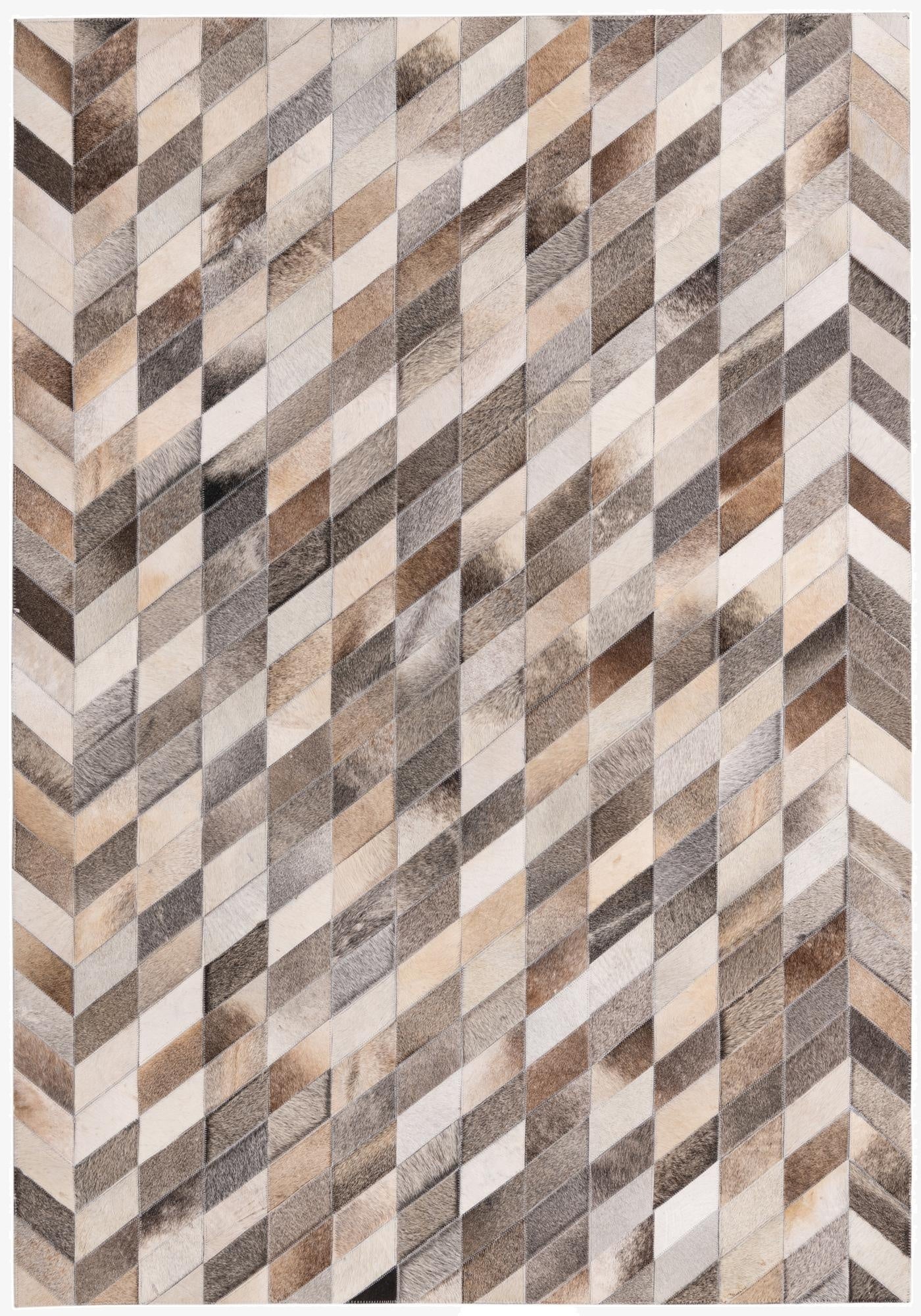 4' 9 x 6' 10 Cowhide Rug