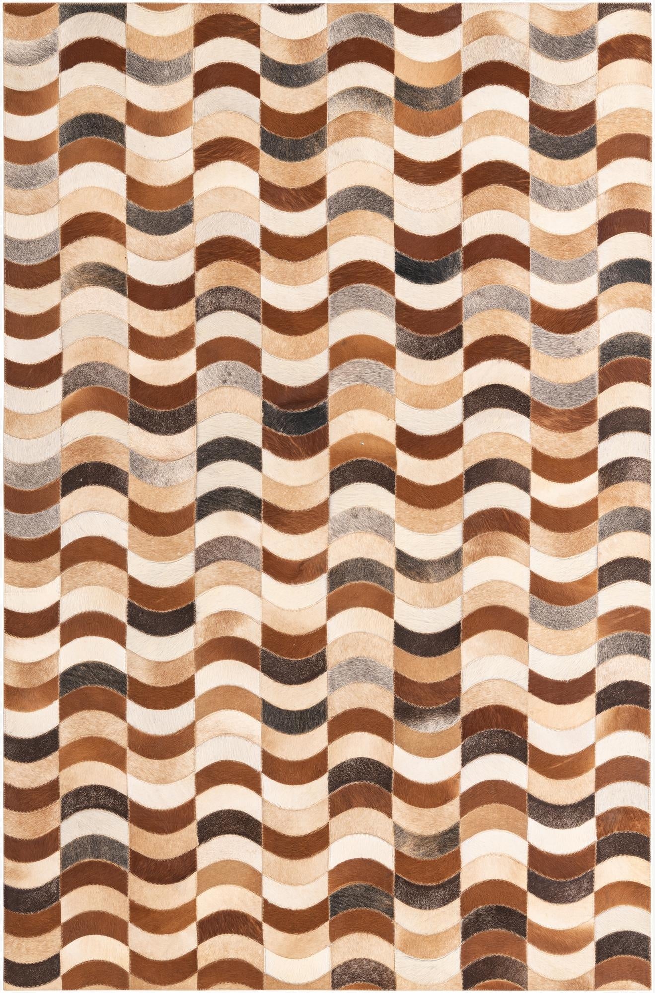 5' x 7' 8 Cowhide Rug