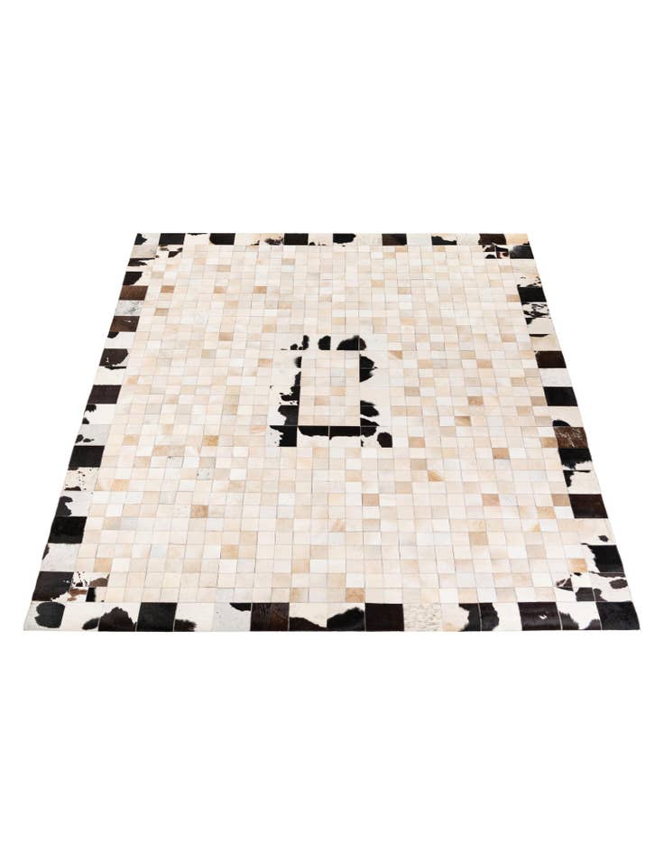 Detail image of 8' x 9' 10 Cowhide Stocks Rug